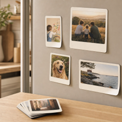 Retro Foto Magnet | Gepersonaliseerde Fotomagneet op Maat (A4)