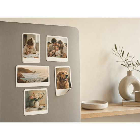 Retro Foto Magnet | Gepersonaliseerde Fotomagneet op Maat (A4)