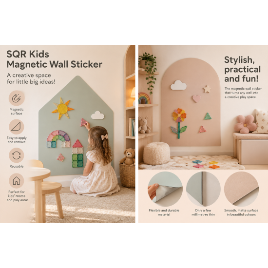 SQR Kids | Magnetisch Muursticker