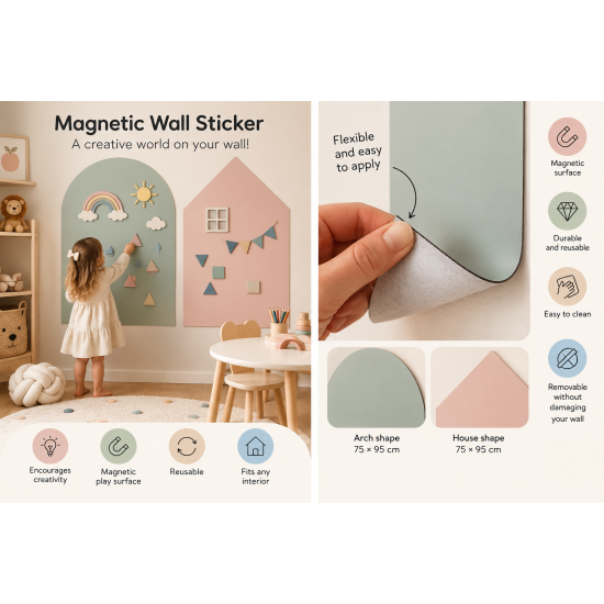 SQR Kids | Magnetisch Muursticker