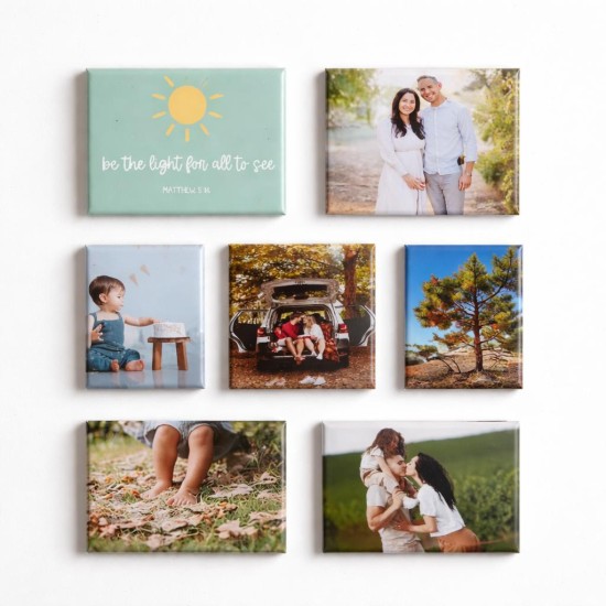 Vierkante koelkastmagneten