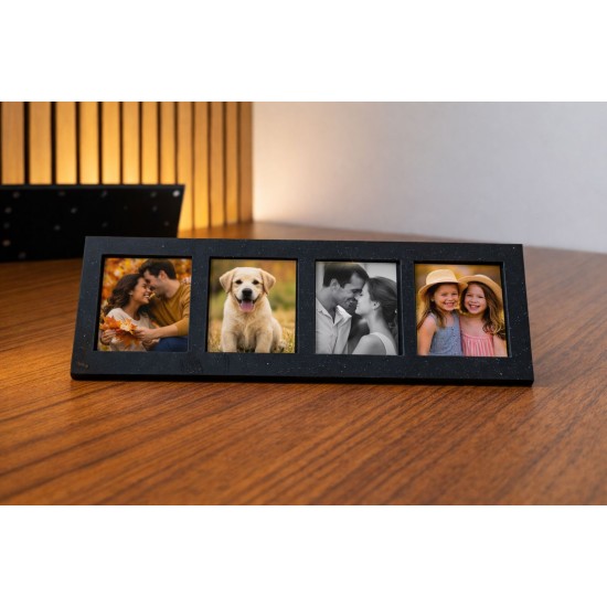 4 Grid Horizontaal Acrylic Premium Magneetbord met Staander & Magnetische Bevestiging 